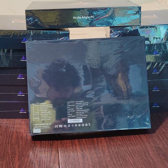 Acute Angle Mini PC 8GB RAM 128 GB SSD Win10 Intel N3450 Computer wood case - Picture 5 of 13